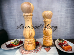 Olivewood & Ceramic Mill Grinders: Elevate Your Culinary Experience with Elegant Shapes and Exceptional Performance for Salt, Pepper, Spices