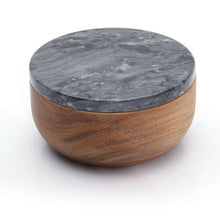 Versatile Marble-Covered Container for Salt, Pepper, Spices, and Jewelry Storage - Elegant, Functional, and Stylish Organization Solution