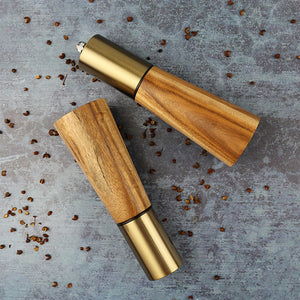 Salt and Pepper Mills Grinder Set of 1 w/ Ceramic mechanism & shaker, Great for Your Spices, Ground Pepper, Himalayan Or Sea Salts.