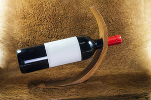 BOTTLE HOLDER made of Olive Wood, Handmade, made from a single block, Natural, Chemical Free