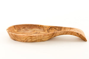 Spoon Rest Made of Olive Wood Handmade From a Single Piece Non Porous Will Not Stain Chemical Free
